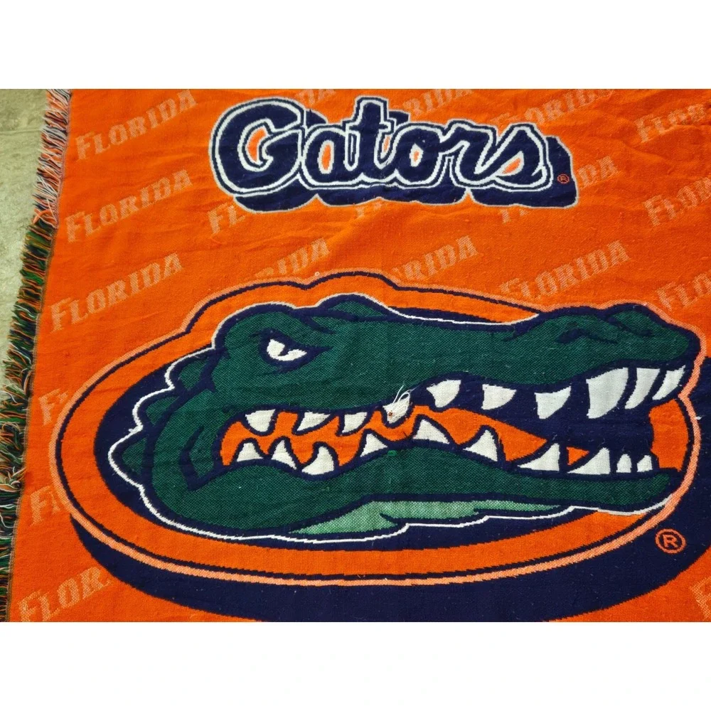 The Northwest Company Vintage Flordia Gators‎ Blanket Throw Sofa Orange Green